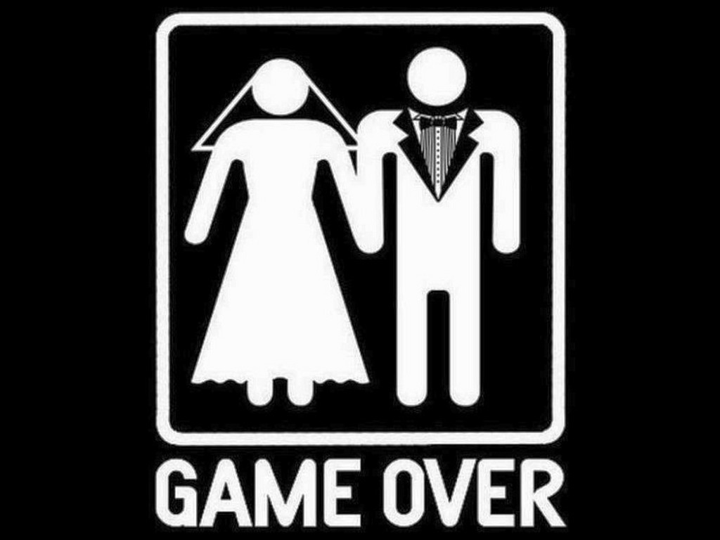 Over fun. Game over свадьба. Наклейка game over. Game over прикол. Надпись гейм овер жених и невеста.